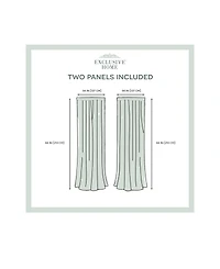Exclusive Home Itaji Sheer Rod Pocket Top Curtain Panel Pair, 54" x 84"
