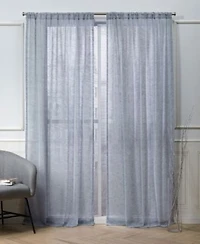 Nicole Miller Belfry Sheer Rod Pocket Top Curtain Panel Pair