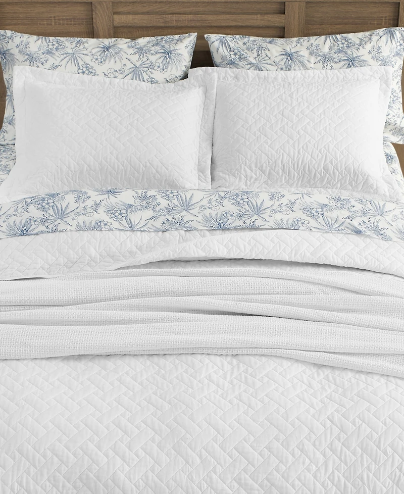 Tommy Bahama Home Solid Reversible 3-Piece Quilt Set, King