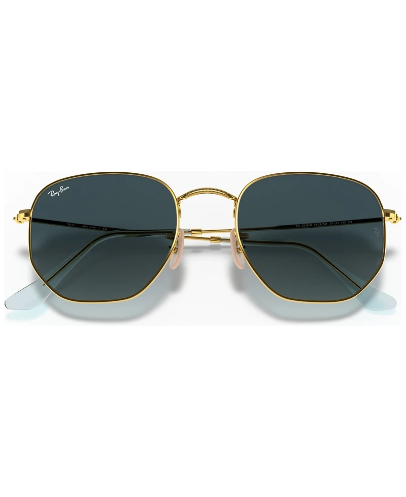 Ray-Ban Unisex Sunglasses, RB3548N Hexagonal Flat Lenses