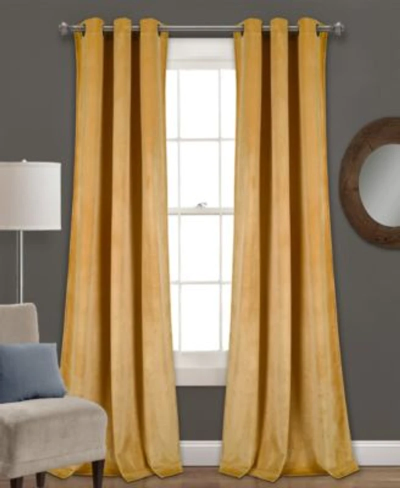Lush Decor Prima Velvet Curtain Sets