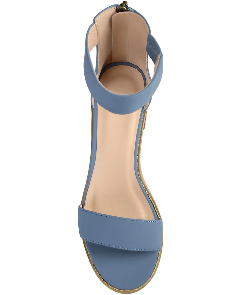 Journee Collection Women's Percy Block Heel Sandals