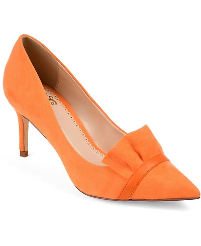 Journee Collection Women's Marek Ruffle Detail Dress Pumps