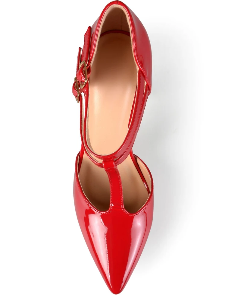 Journee Collection Women's Tru T Strap Stiletto Pumps