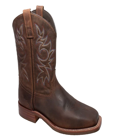 AdTec Men's 11" Western Square Toe Brown