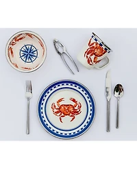 Golden Rabbit Crab House Enamelware Collection 16" x 12" Oval Platter