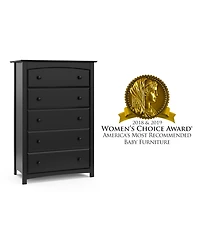 Storkcraft Kenton 5 Drawer Universal Dresser - White