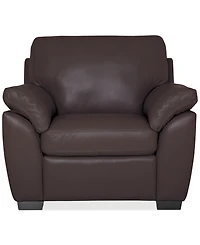 Lothan 41" Leather Chair, Created for Macy's