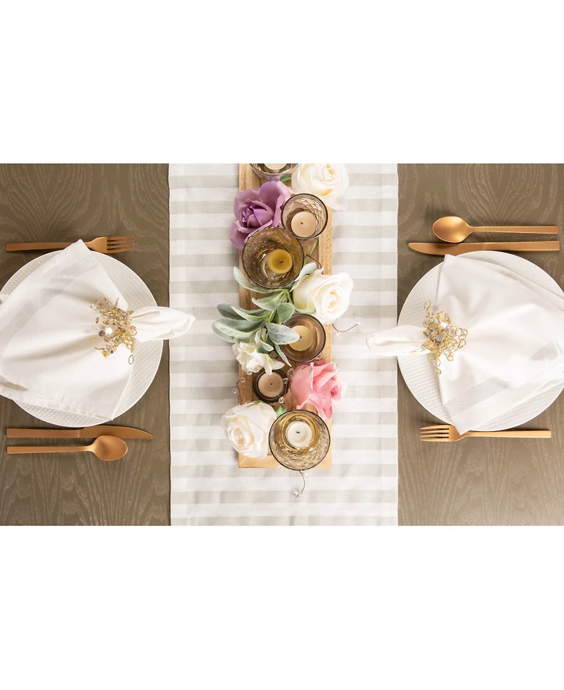 Design Imports Mr. Mrs. Table Runner 14" x 72"