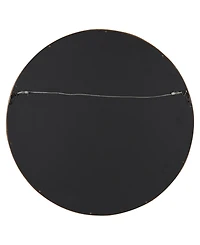 Kate and Laurel Hutton Round Wood Wall Mirror - 22" D