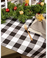Design Imports Buffalo Check Table Topper 40" x