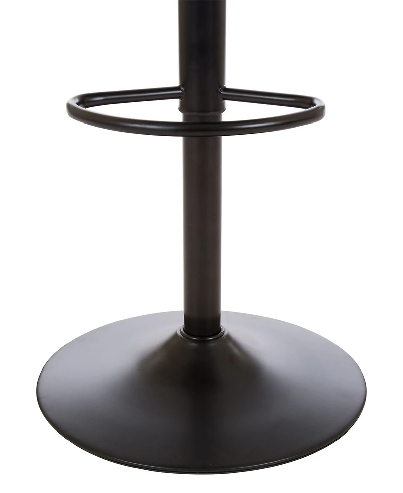 Glitzhome Mid-Century Modern Vintage Leatherette Gaslift Adjustable Swivel Bar Stool Set of 2