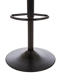Glitzhome Mid-Century Modern Vintage Leatherette Gaslift Adjustable Swivel Bar Stool Set of 2