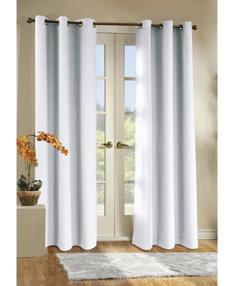 Thermalogic Commonwealth Weather Cotton Fabric Grommet Top Panel Pair