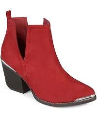 Journee Collection Women's Issla Block Heel Western Booties
