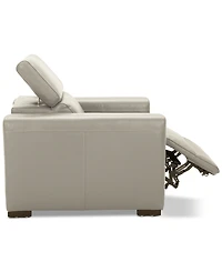 Nevio 39" Leather Power Recliner with Rachet Headrest