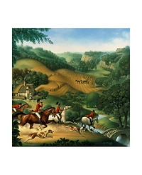 Dan Craig The Fox Hunt Canvas Art - 36.5" x 48"