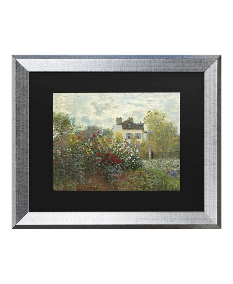 Claude Monet The Artist's Garden in Argenteuil Matted Framed Art