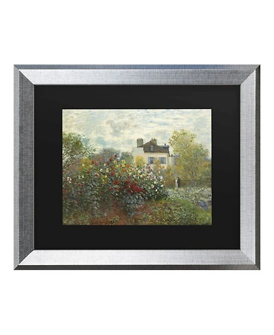 Claude Monet The Artist's Garden in Argenteuil Matted Framed Art