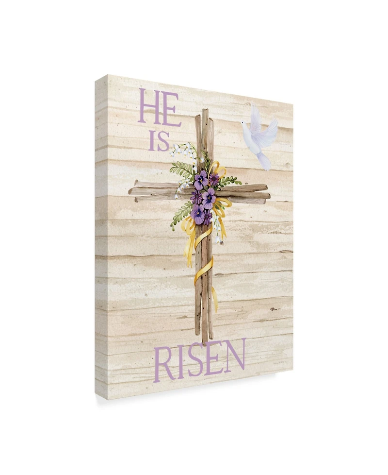 Kathleen Parr Mckenna Easter Blessing Saying Iii with Cross V2 Canvas Art