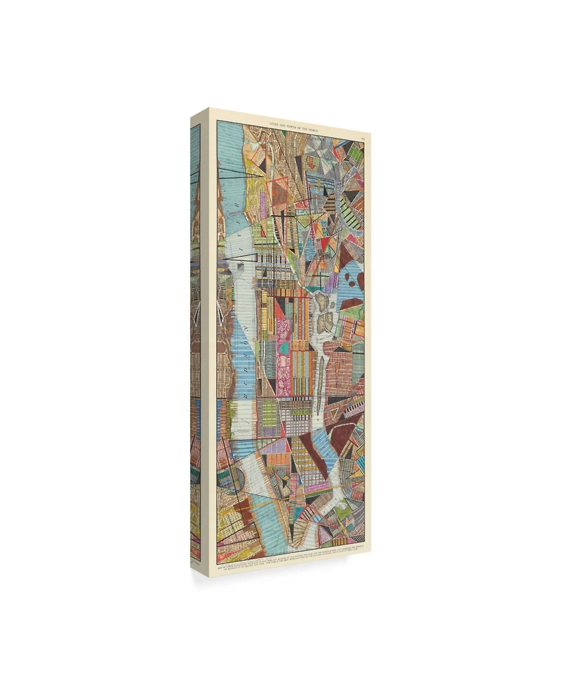 Nikki Galapon Modern Map of New York Iii Canvas Art - 15" x 20"