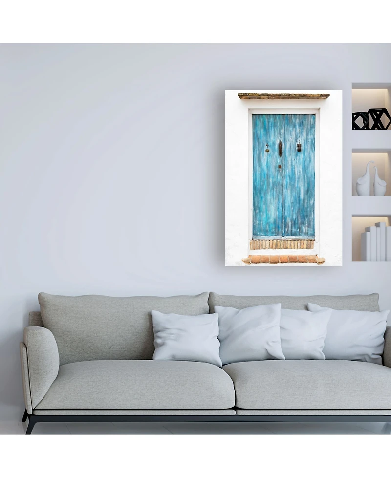 Philippe Hugonnard Made in Spain Old Blue Door Canvas Art - 27" x 33.5"