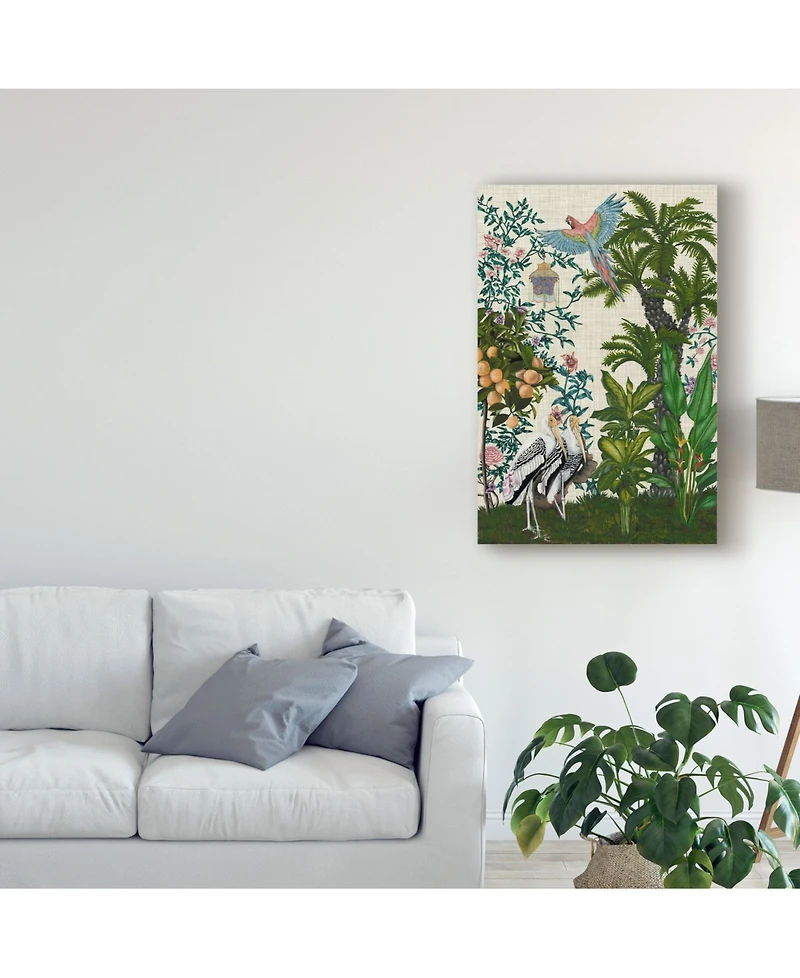 Naomi Mccavitt Paradis Chinoiserie Ii Canvas Art - 20" x 25"
