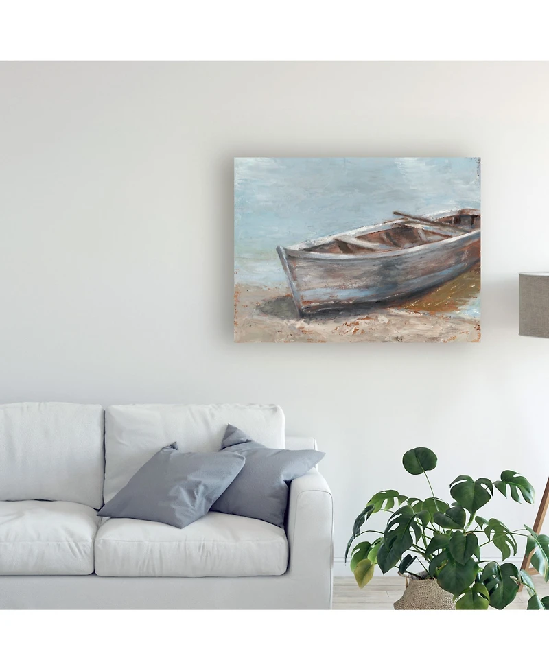 Ethan Harper Whitewashed Boat Ii Canvas Art - 20" x 25"
