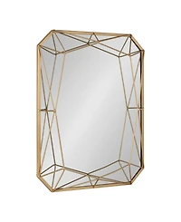 Closeout! Kate and Laurel Keyleigh Rectangle Metal Accent Wall Mirror - 22" x 28"
