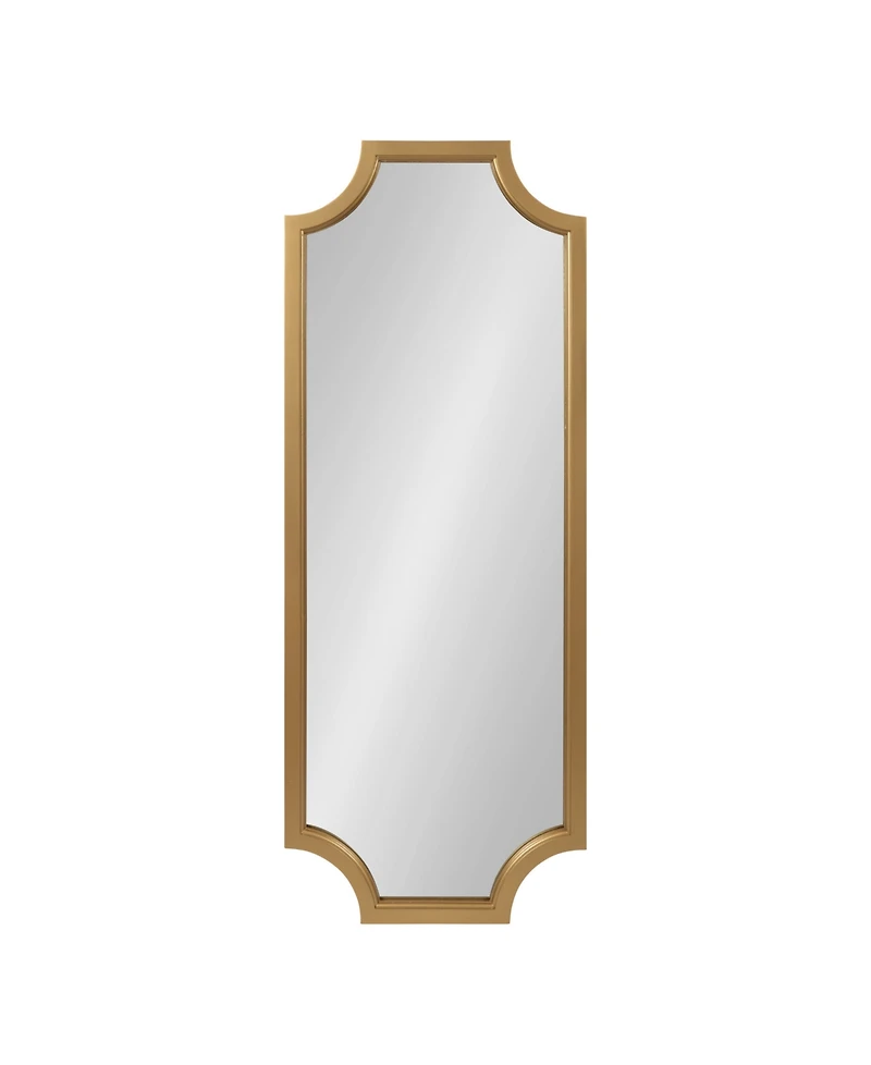Kate and Laurel Hogan Framed Scallop Full Length Wall Mirror - 18" x 48"