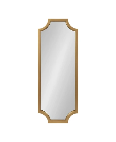 Kate and Laurel Hogan Framed Scallop Full Length Wall Mirror - 18" x 48"