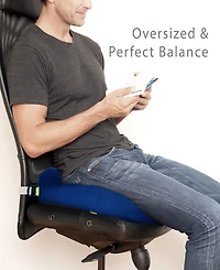 Rio Home Fashions Sleep Yoga Go Memory Foam Oversized Seat Cushion