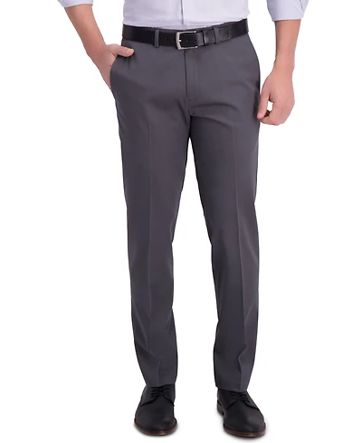 Haggar Men's Iron Free Premium Khaki Straight-Fit Flat-Front Pant