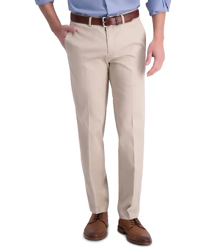 Haggar Men's Iron Free Premium Khaki Straight-Fit Flat-Front Pant