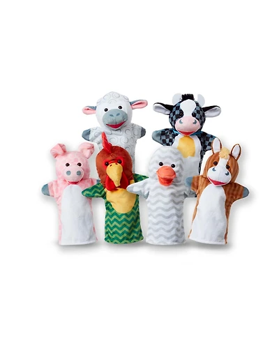 Melissa and Doug 6-Piece Barn Buddies Hand Puppets