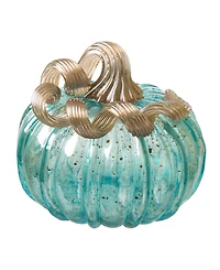 Glitzhome Small Glass Pumpkin