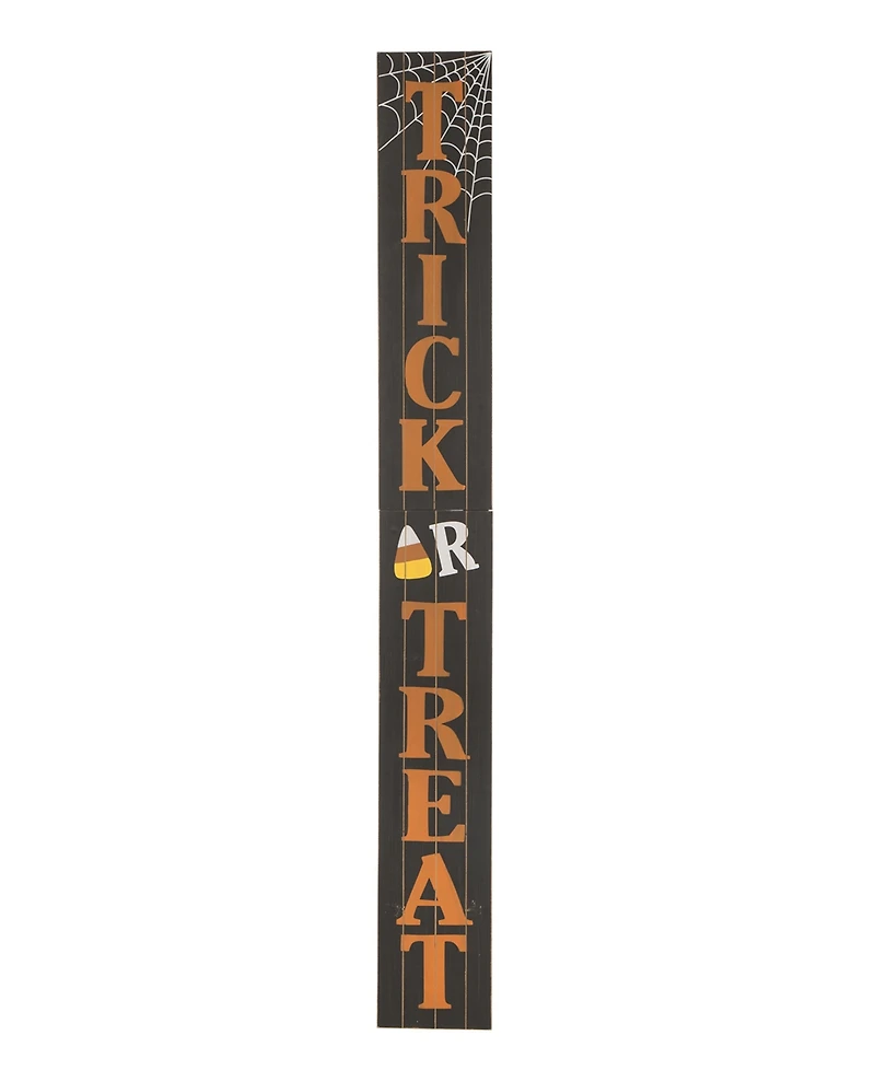 Glitzhome Wooden Trick or Treat Porch Sign