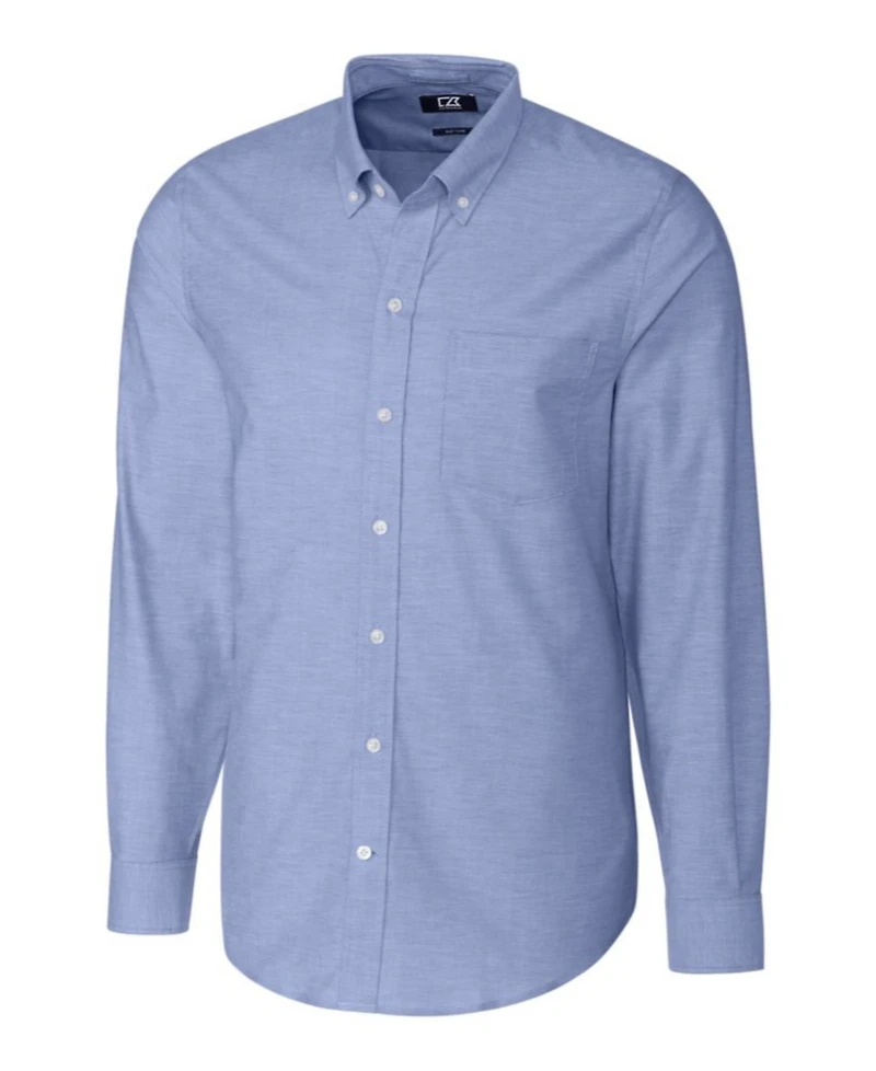 Cutter & Buck Men's Stretch Oxford Long Sleeve Dress Shirt