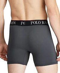 Polo Ralph Lauren Men's 3-Pack 4-d Flex Cool Microfiber Boxer Briefs