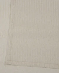 Half Price Drapes Polaris Geometric Patterned Faux Linen Sheer Curtain