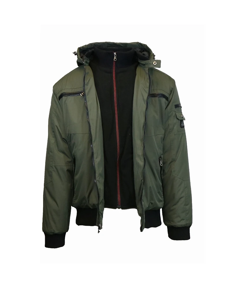 Spire By Galaxy Men's Heavyweight Moto Jacket