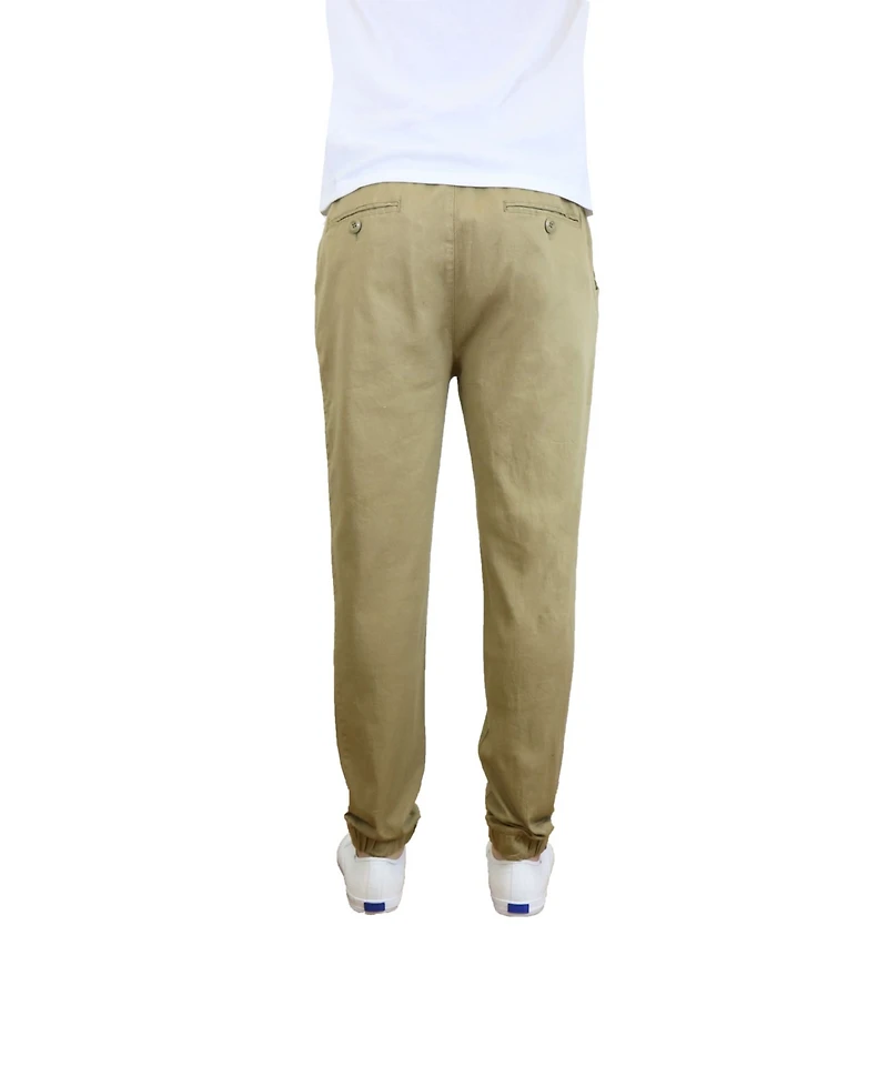 Galaxy By Harvic Men's Basic Stretch Twill Joggers