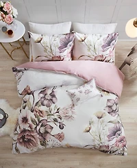 Madison Park Cassandra Cotton 3-Pc. Duvet Cover Set, Full/Queen