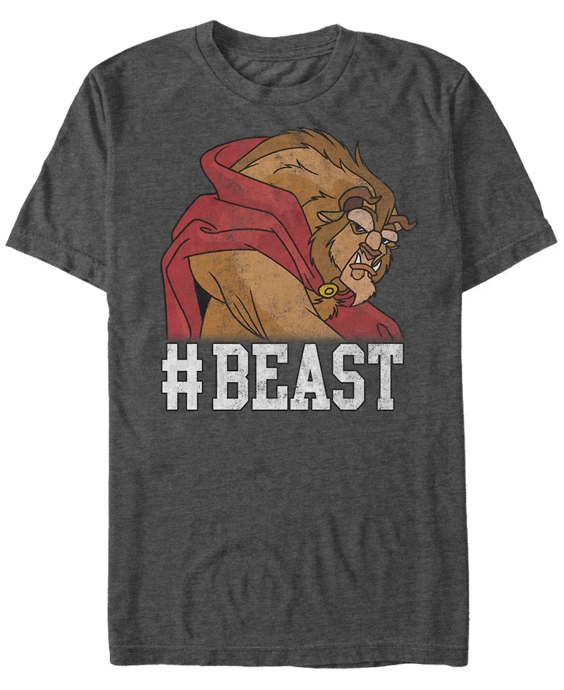 Disney Men's Beauty The Beast Game Face Short Sleeve T-Shirt