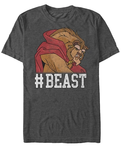 Disney Men's Beauty The Beast Game Face Short Sleeve T-Shirt
