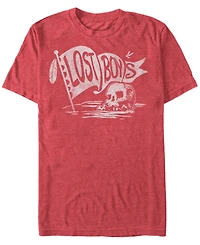 Disney Men's Peter Pan The Lost Boys Skull Clan Banner Short Sleeve T-Shirt