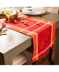 Design Imports Harvest Wheat Jacquard Table Runner