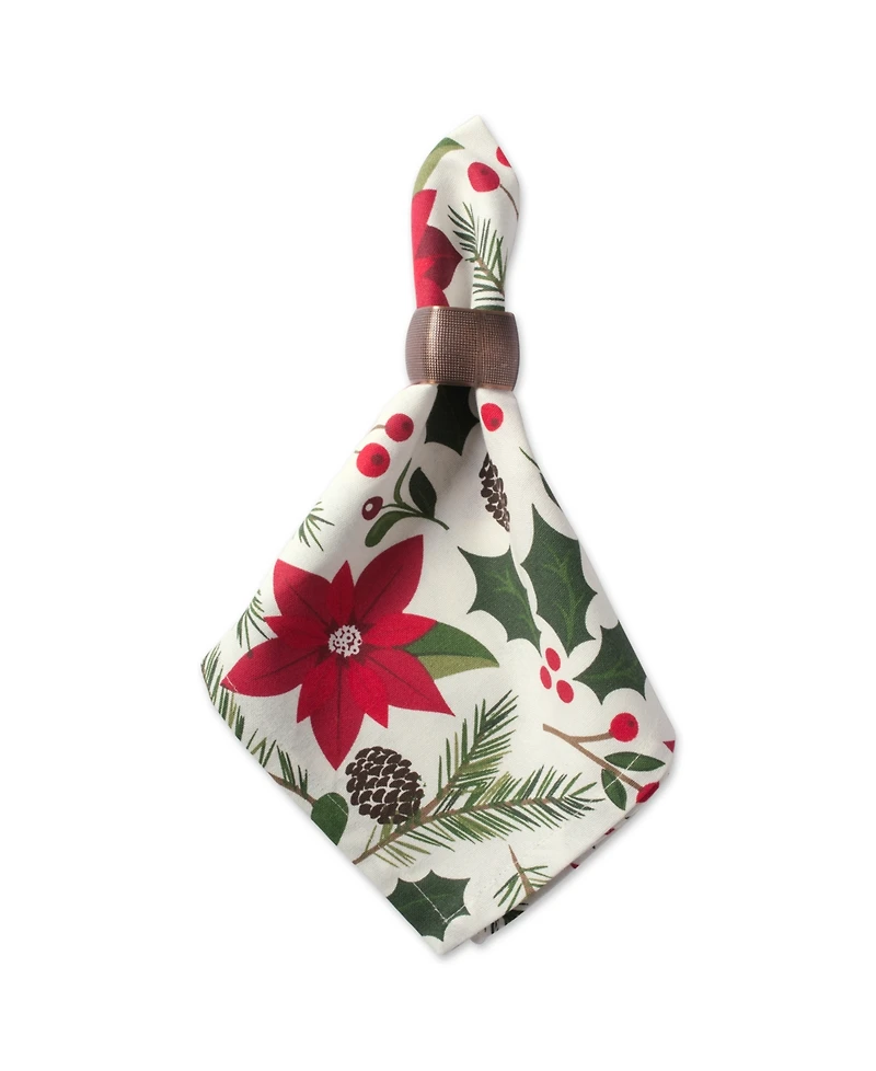 Design Imports Woodland Christmas Napkin , Set of 6
