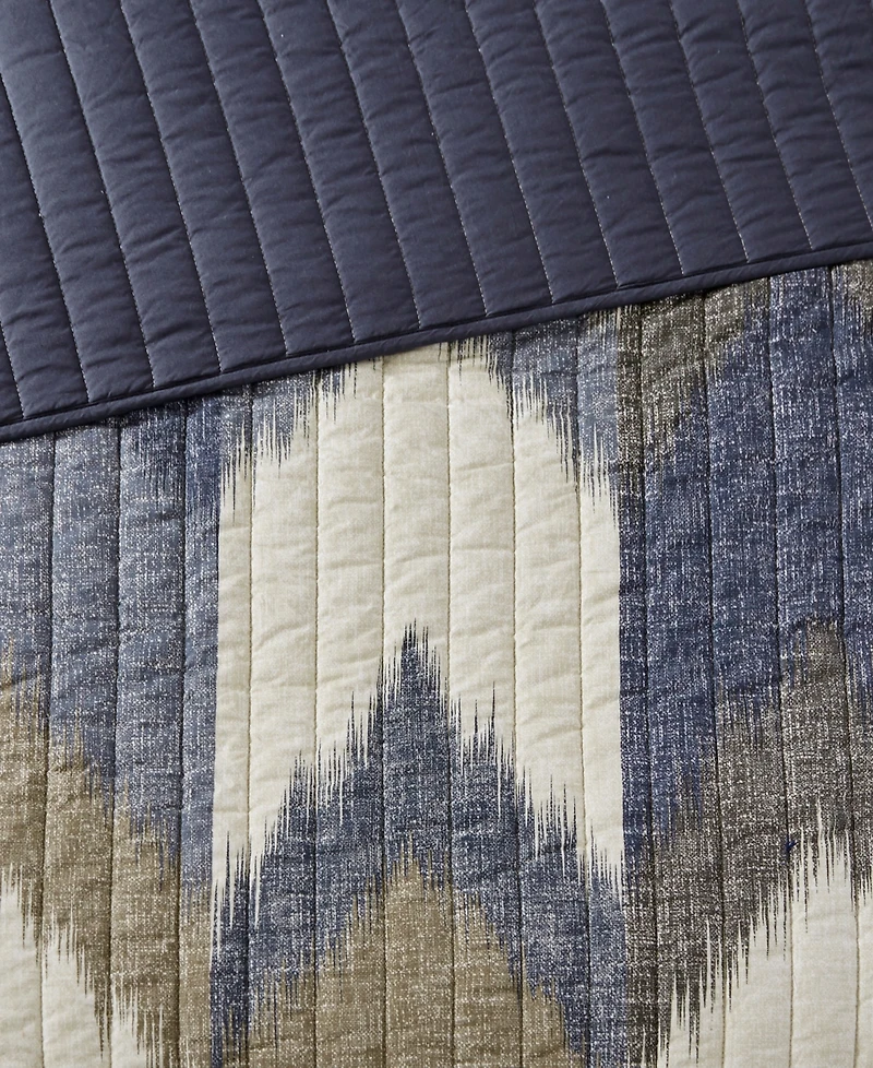 Ink+Ivy Alpine Chevron Stripe 3-Pc. Quilt Set, Full/Queen