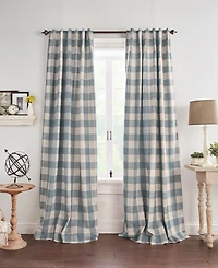 Elrene Home Fashions Grainger Buffalo Check Blackout Window Curtain